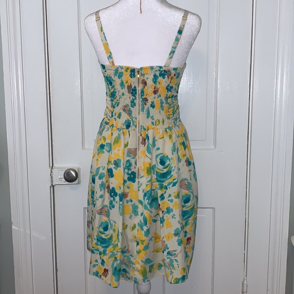 TAHARI FLORAL DRESS WITH REMOVABLE STRAPS - Picture 5 of 11